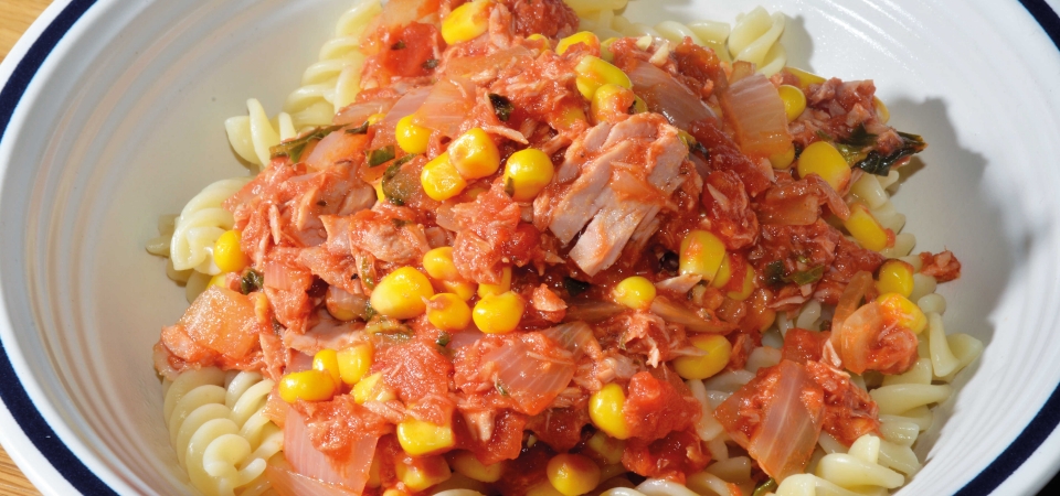 tuna and sweetcorn pasta