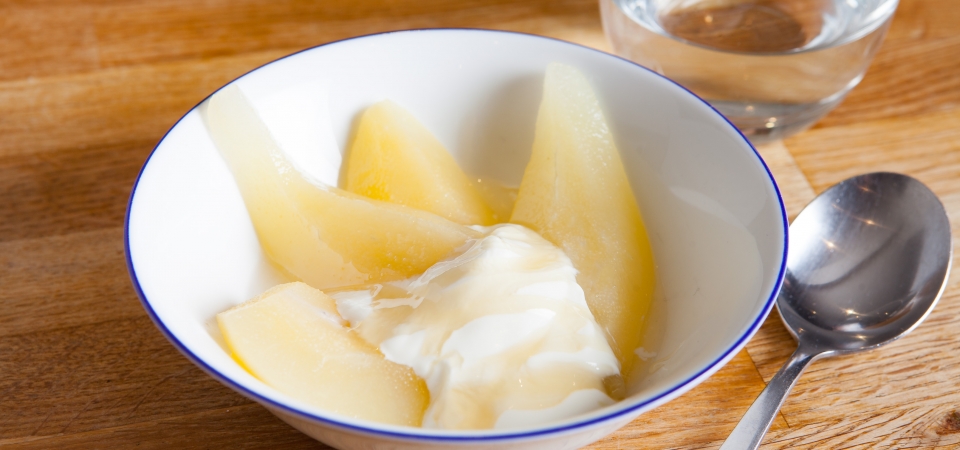 Poached pears