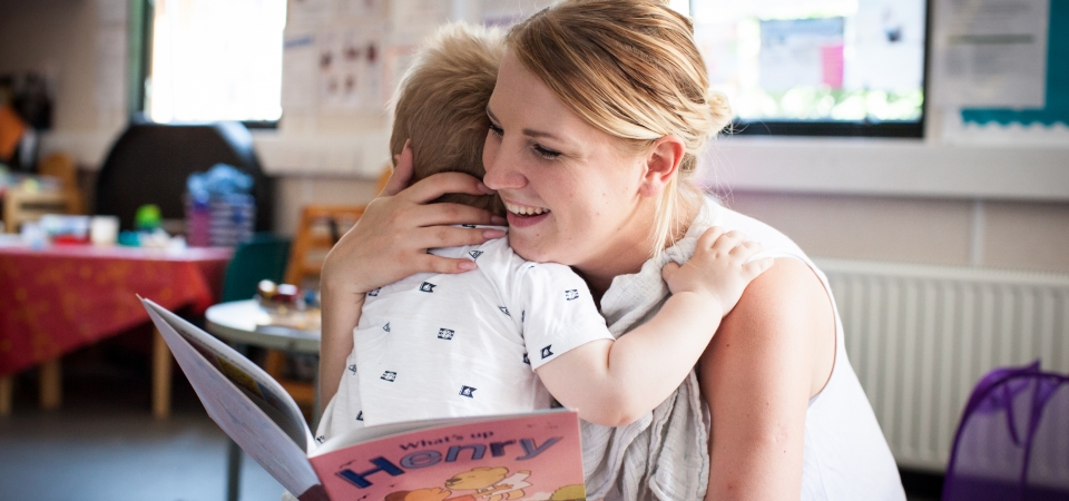 Mum and child reading