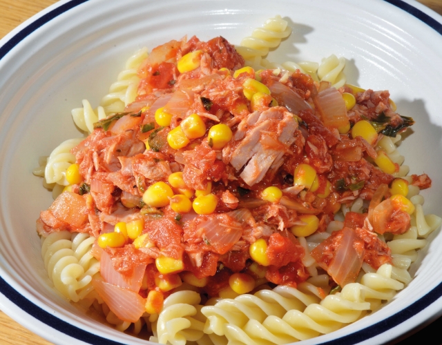 tuna and sweetcorn pasta