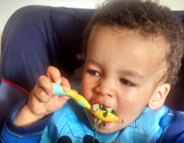 Baby eating