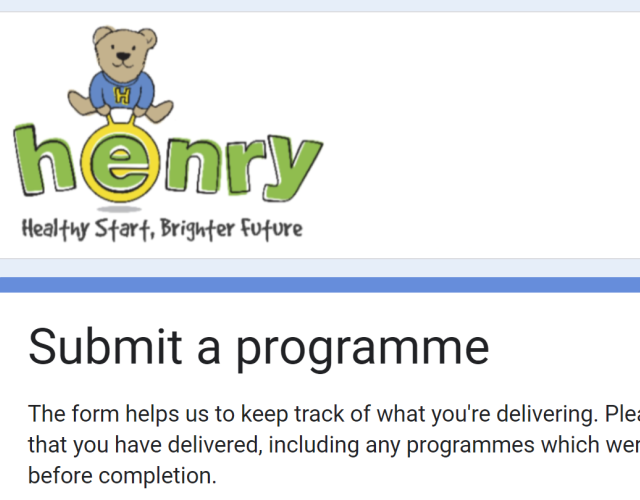 Submit a programme