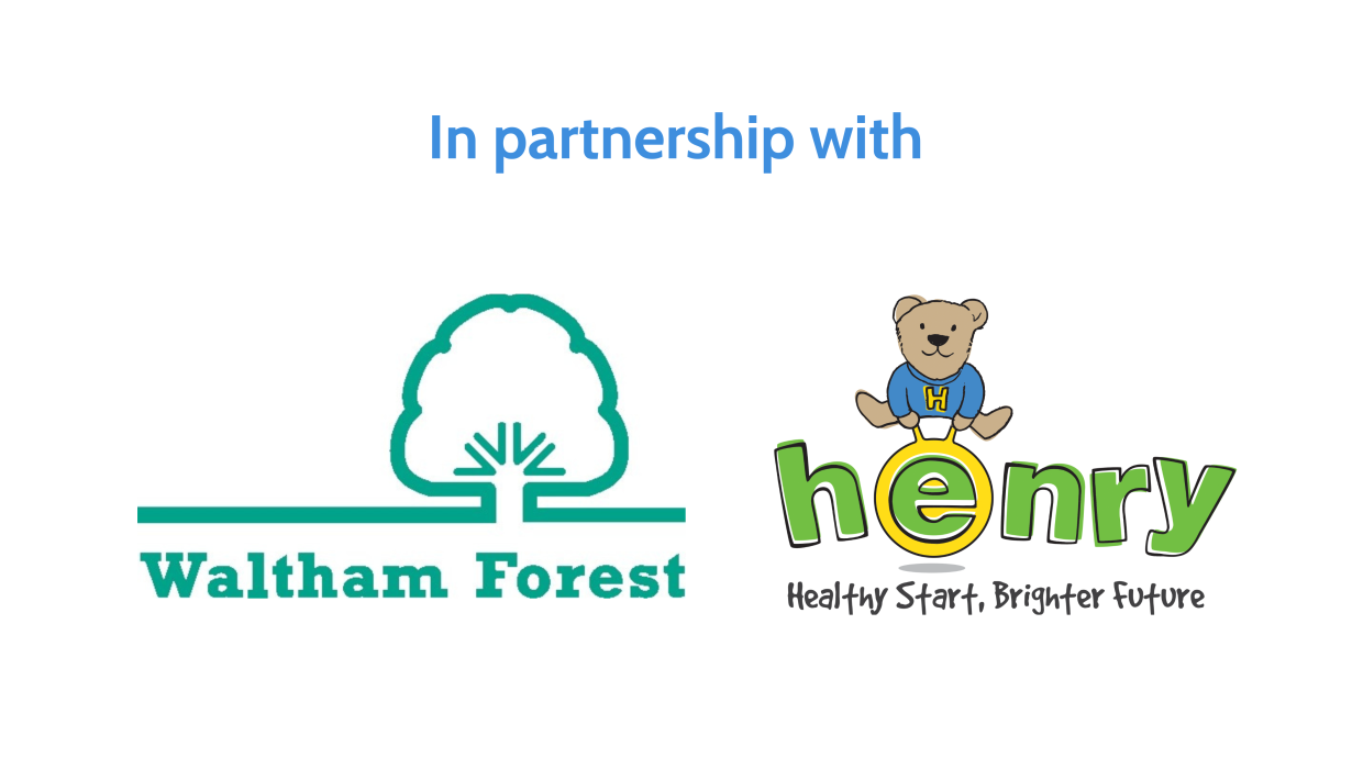 London Borough of Waltham Forest logo and HENRY logo