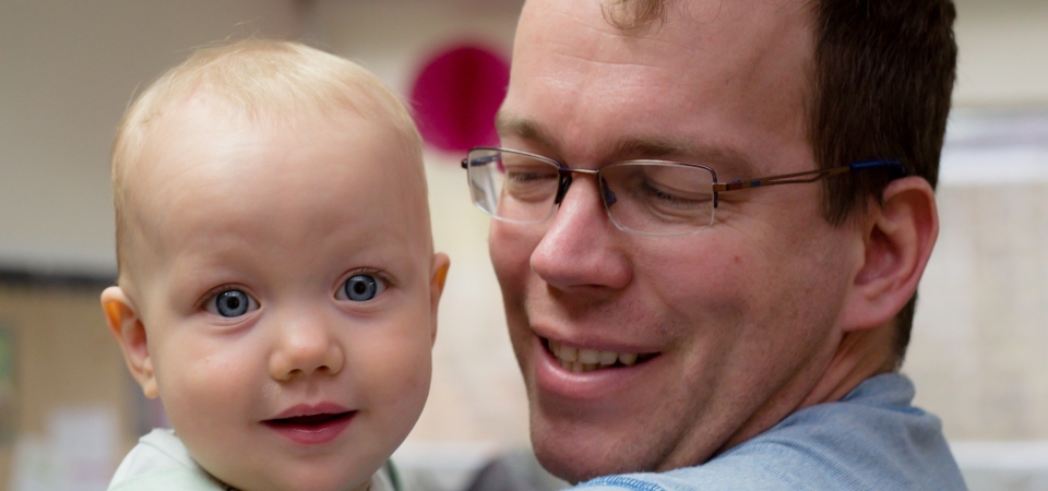 Dad with baby